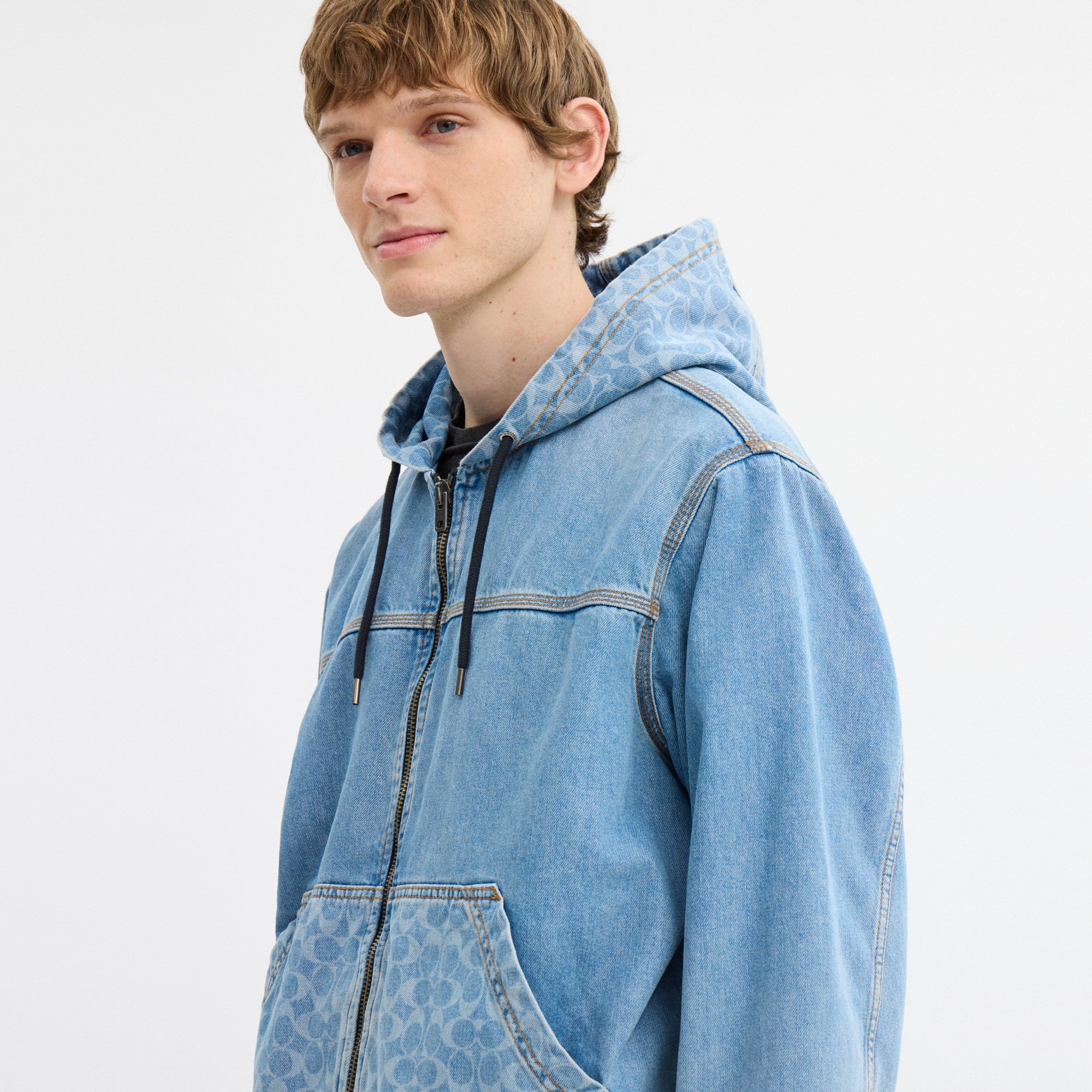 Signature Denim Zip Jacket