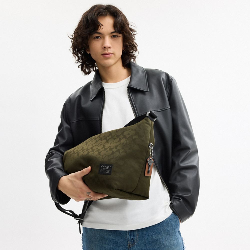 Leo Crossbody In Signature Nylon