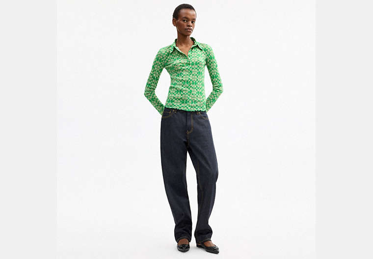 Coach | Brain Dead Printed Mesh Button Up Shirt