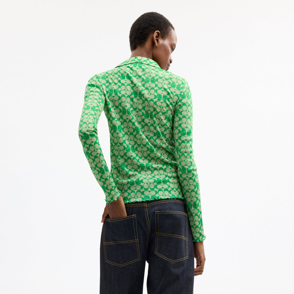 Coach | Brain Dead Printed Mesh Button Up Shirt