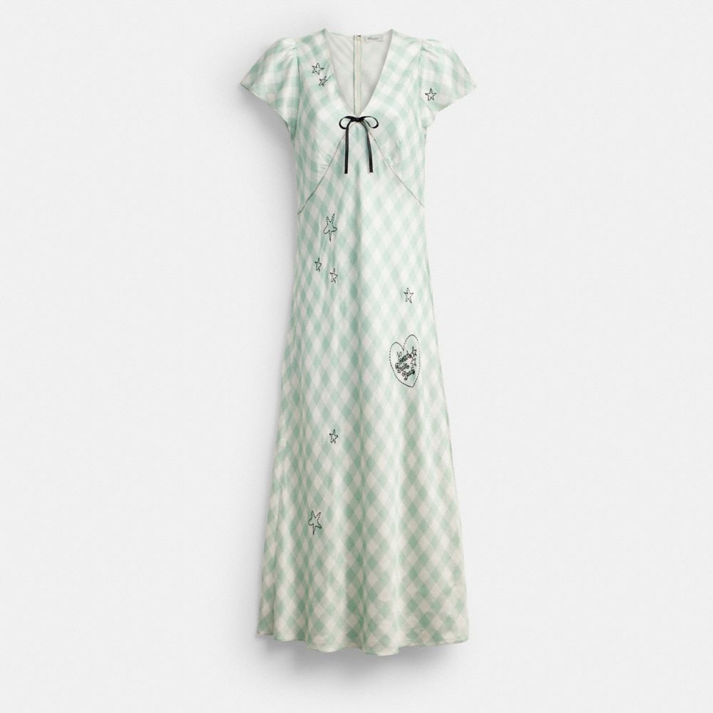 Coach | Brain Dead Embroidered Gingham Dress