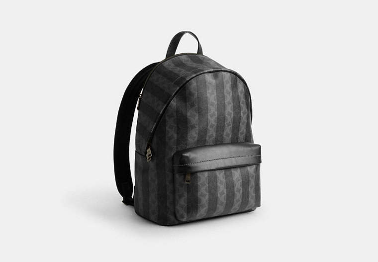 Taylor Backpack In Signature Canvas With Stripes