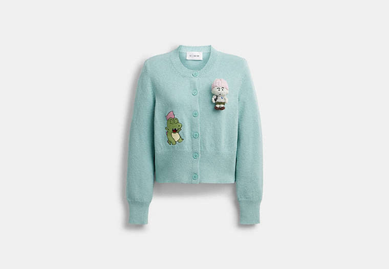 Coach | Brain Dead Plush Character Cardigan In Organic Cotton