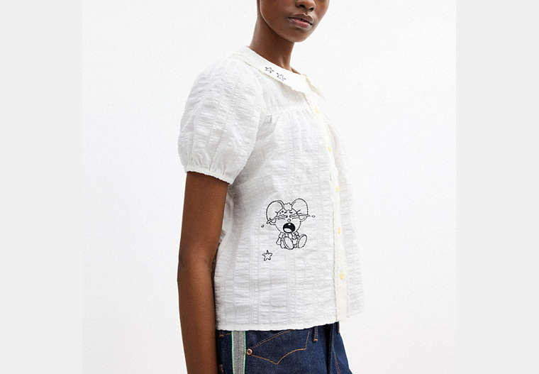 Coach | Brain Dead Embroidered Button Up Blouse