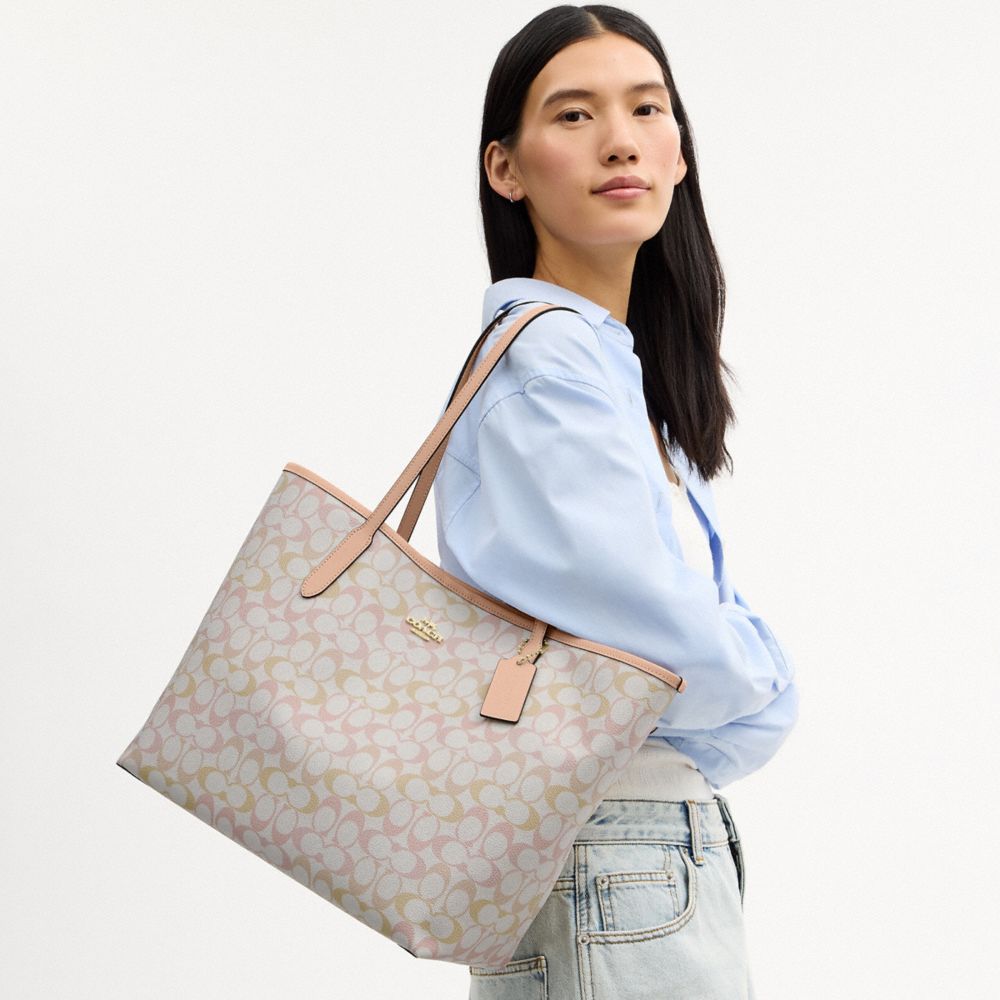City Tote Bag In Signature Canvas
