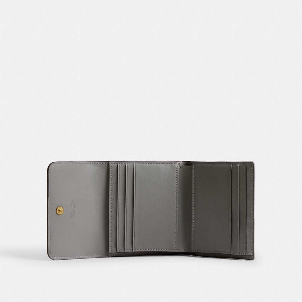 Mila Small Flap Wallet With Heart Print