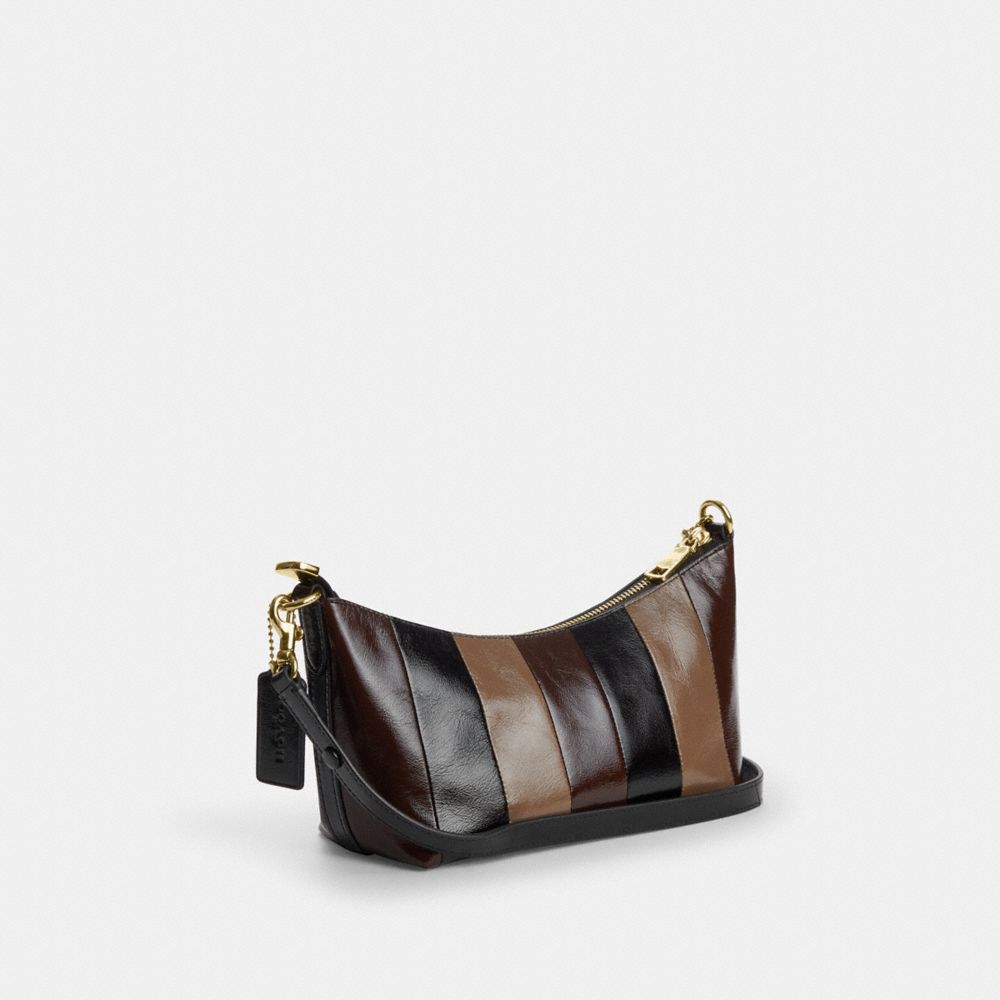 Caitlin Shoulder Bag With Striped Patchwork
