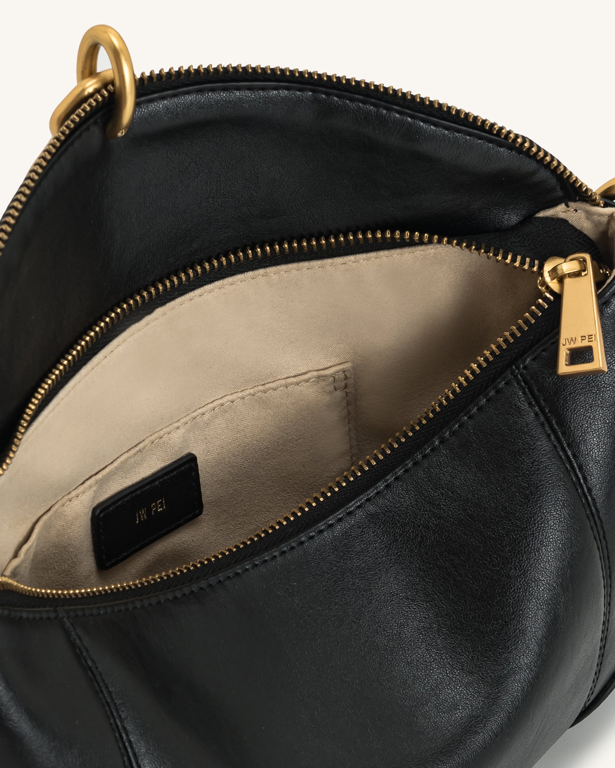 Jayla Metal Pendant Embellished Shoulder Bag - Blue Denim