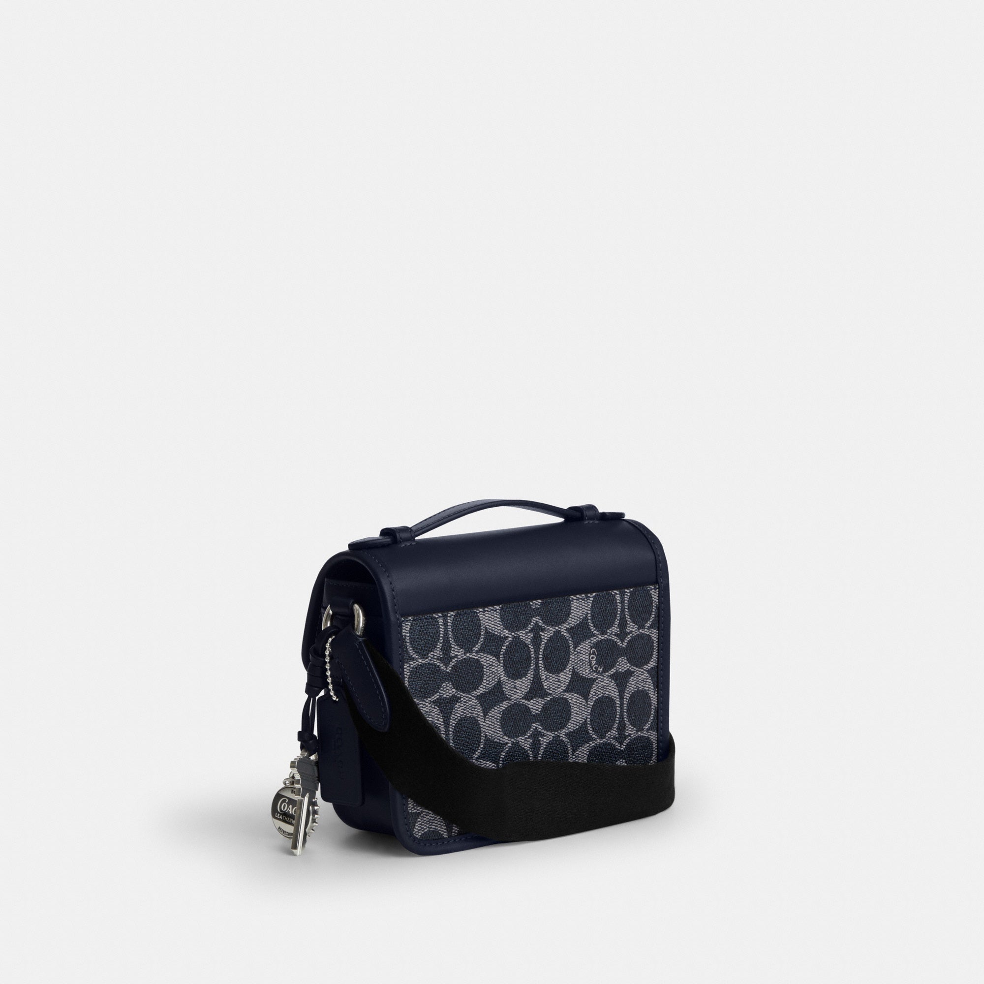 Racer Crossbody Bag In Signature Canvas With Charms