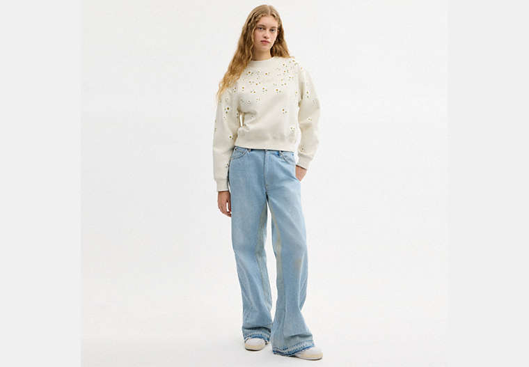 Floral Crewneck Sweatshirt