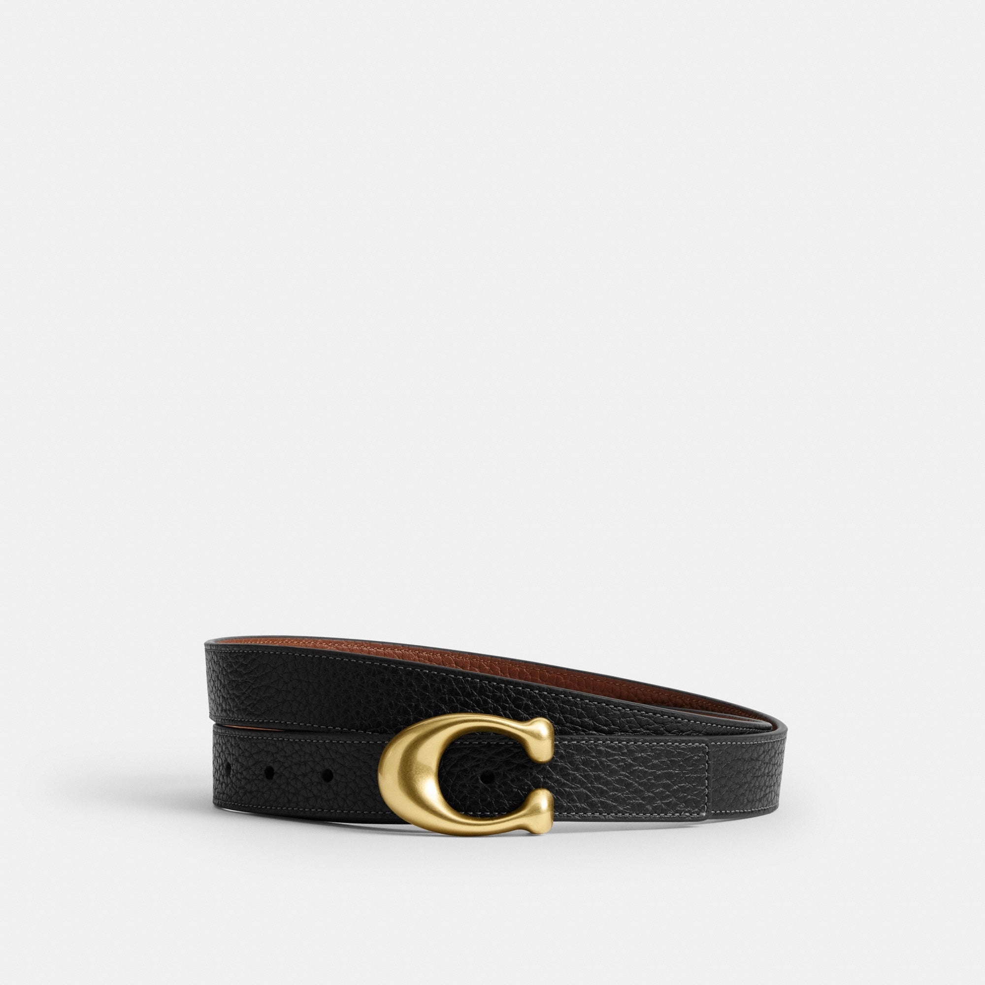 Sculpted C Buckle Reversible Belt, 25 Mm