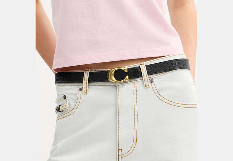 Sculpted C Buckle Reversible Belt, 25 Mm