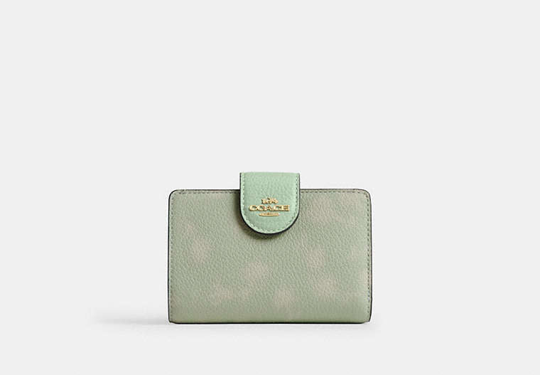 Medium Corner Zip Wallet With Floral Print