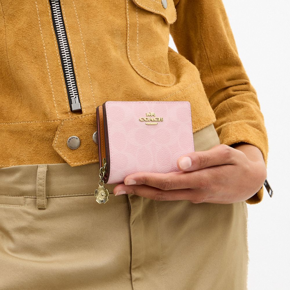 Snap Wallet With Cherry Print
