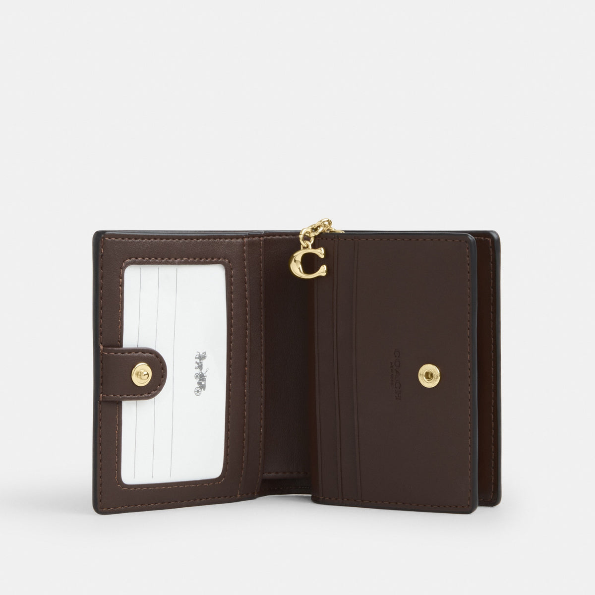 Snap Wallet In Signature Denim