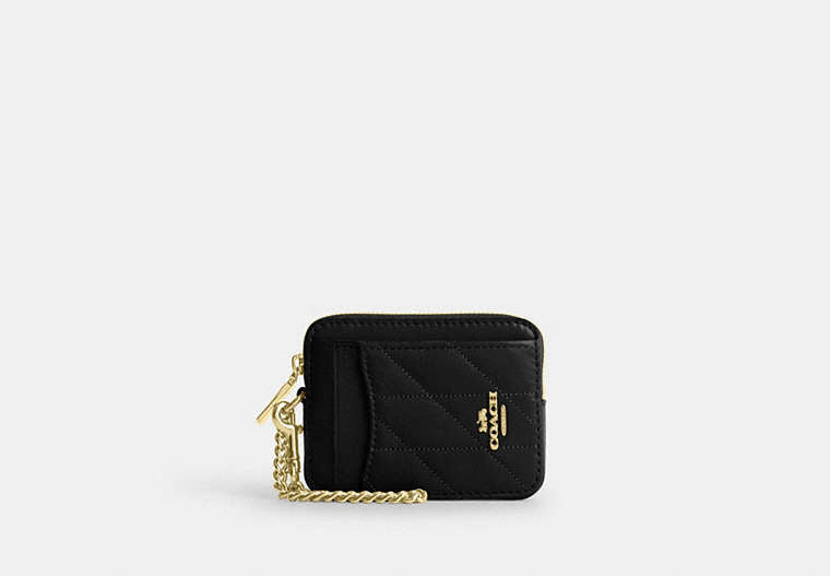Zip Card Case With Quilting
