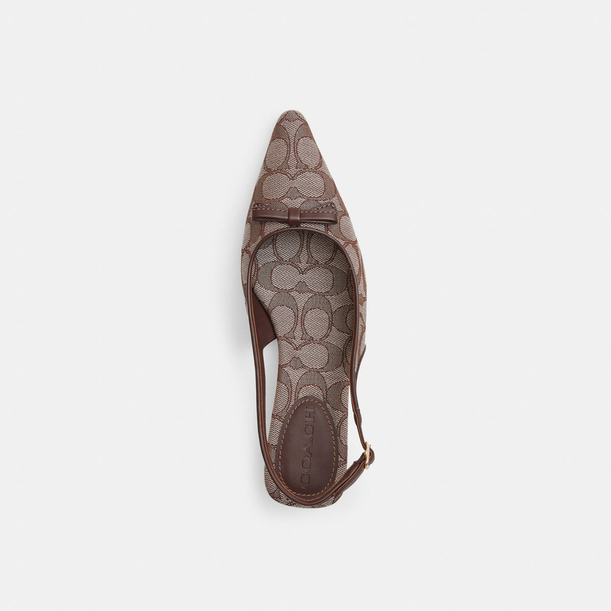 Bow Slingback Heel In Signature Jacquard