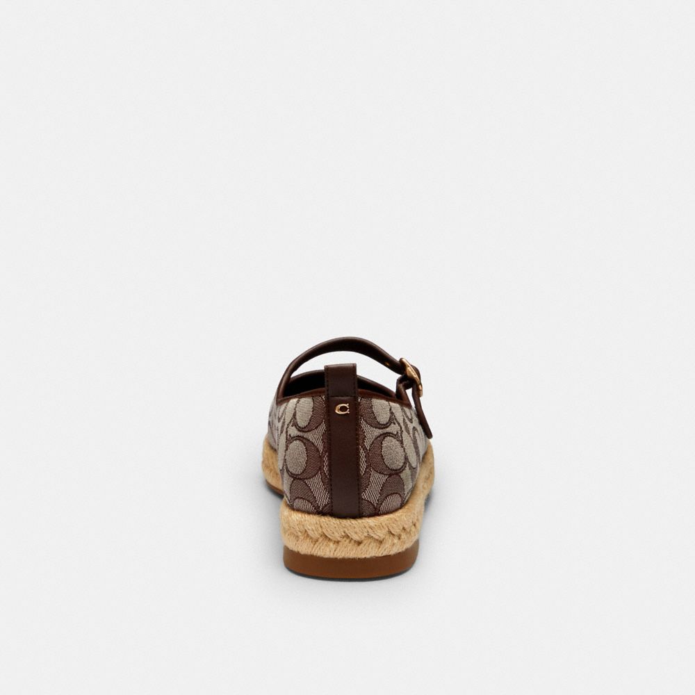 Mary Jane Espadrille In Signature Jacquard