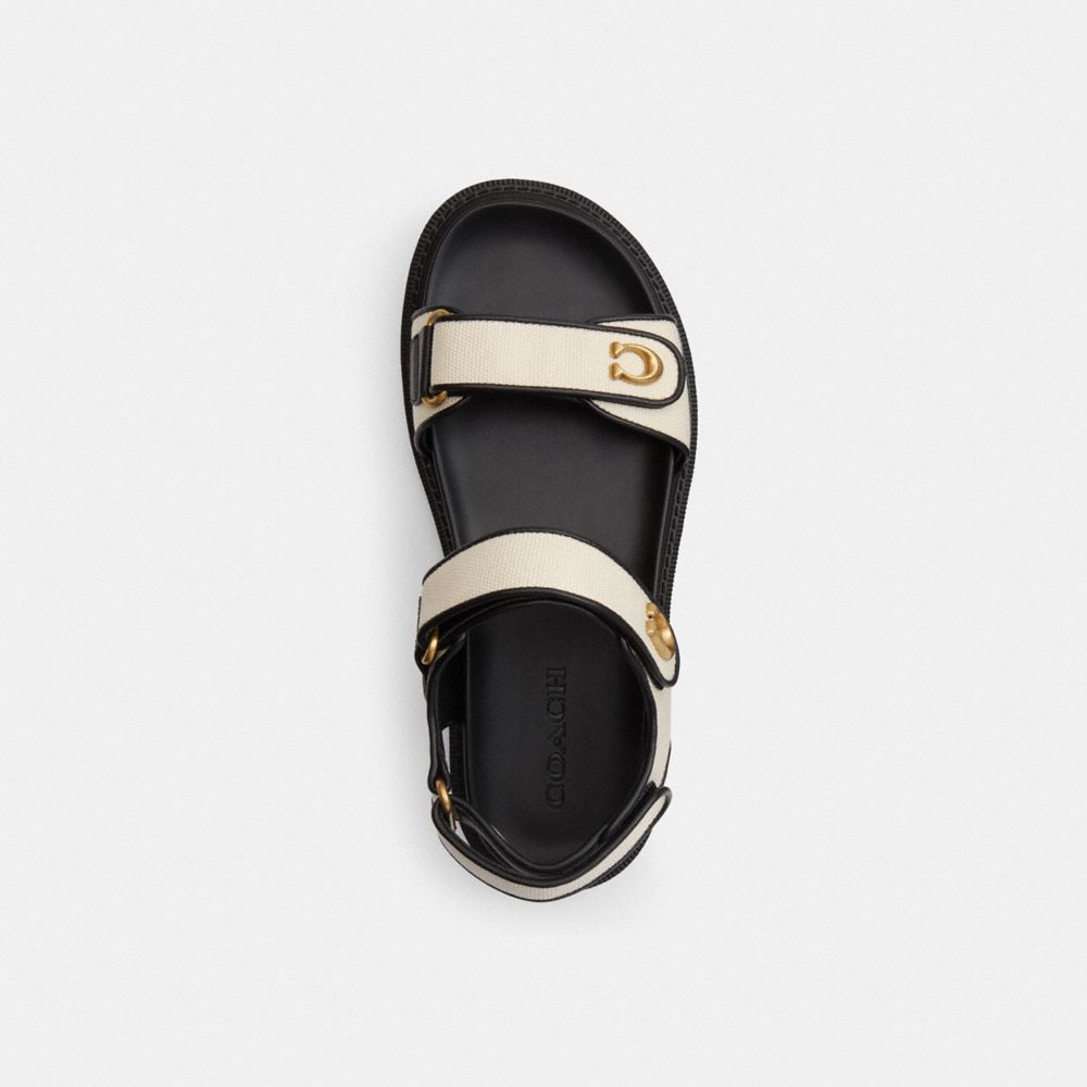 Brynn Sandal In Crystal Signature Denim