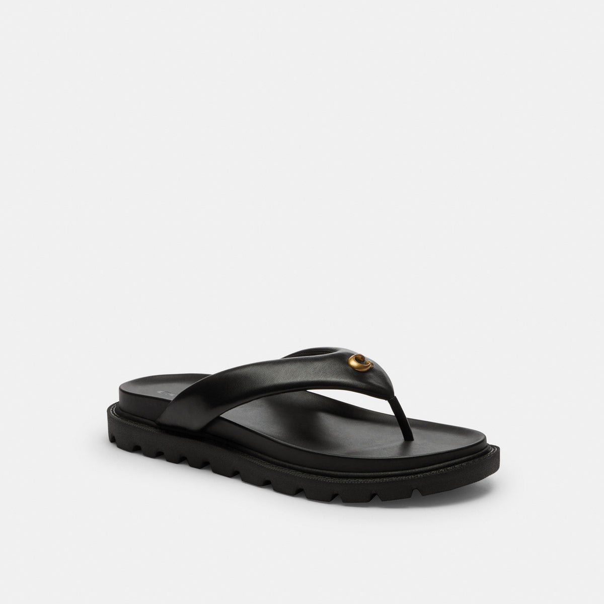 Brynn Thong Sandal In Loved Denim