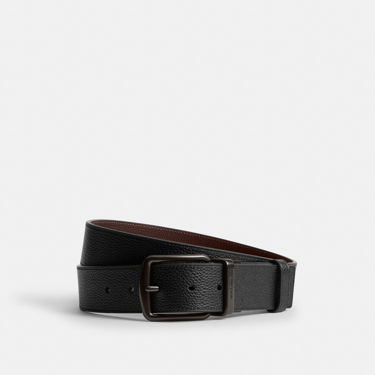 Boxed Plaque And Harness Buckle Cut-To-Size Reversible Belt, 38 Mm