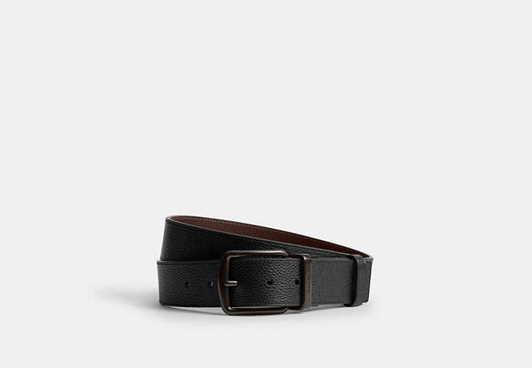 Boxed Plaque And Harness Buckle Cut-To-Size Reversible Belt, 38 Mm