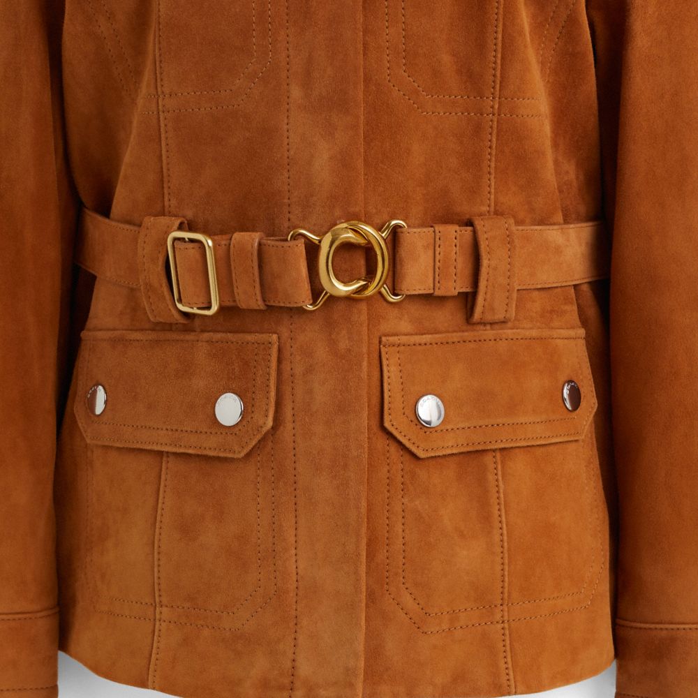 Restored Suede Belted Heritage Jacket