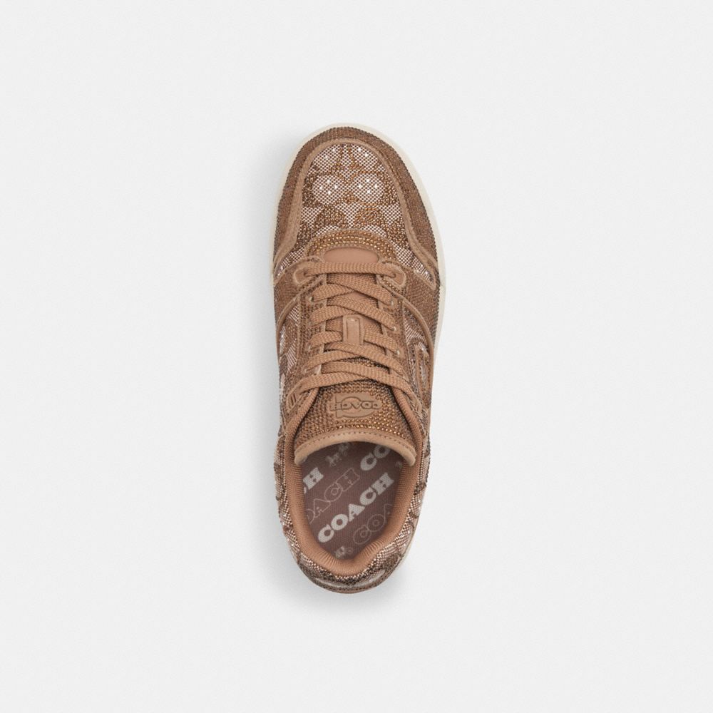 Soho Sneaker In Crystal Signature Jacquard