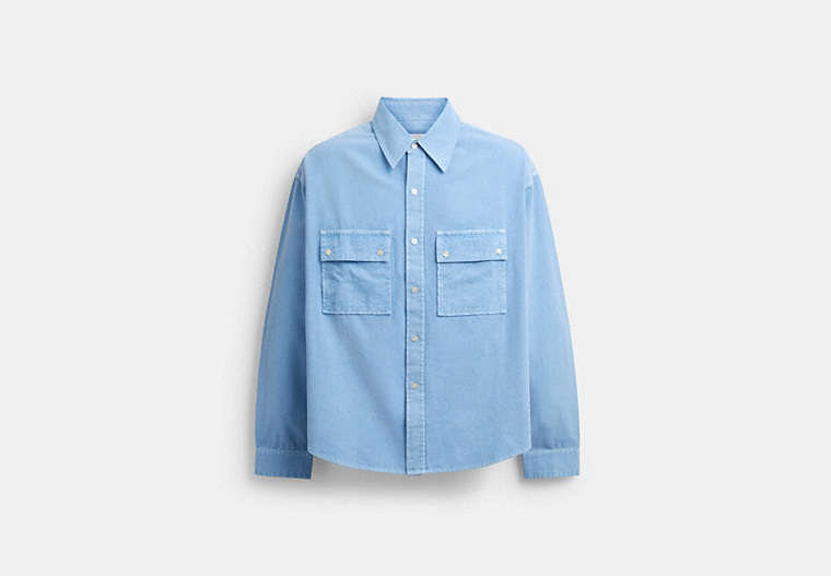 Long Sleeve Canvas Shirt In Organic Cotton