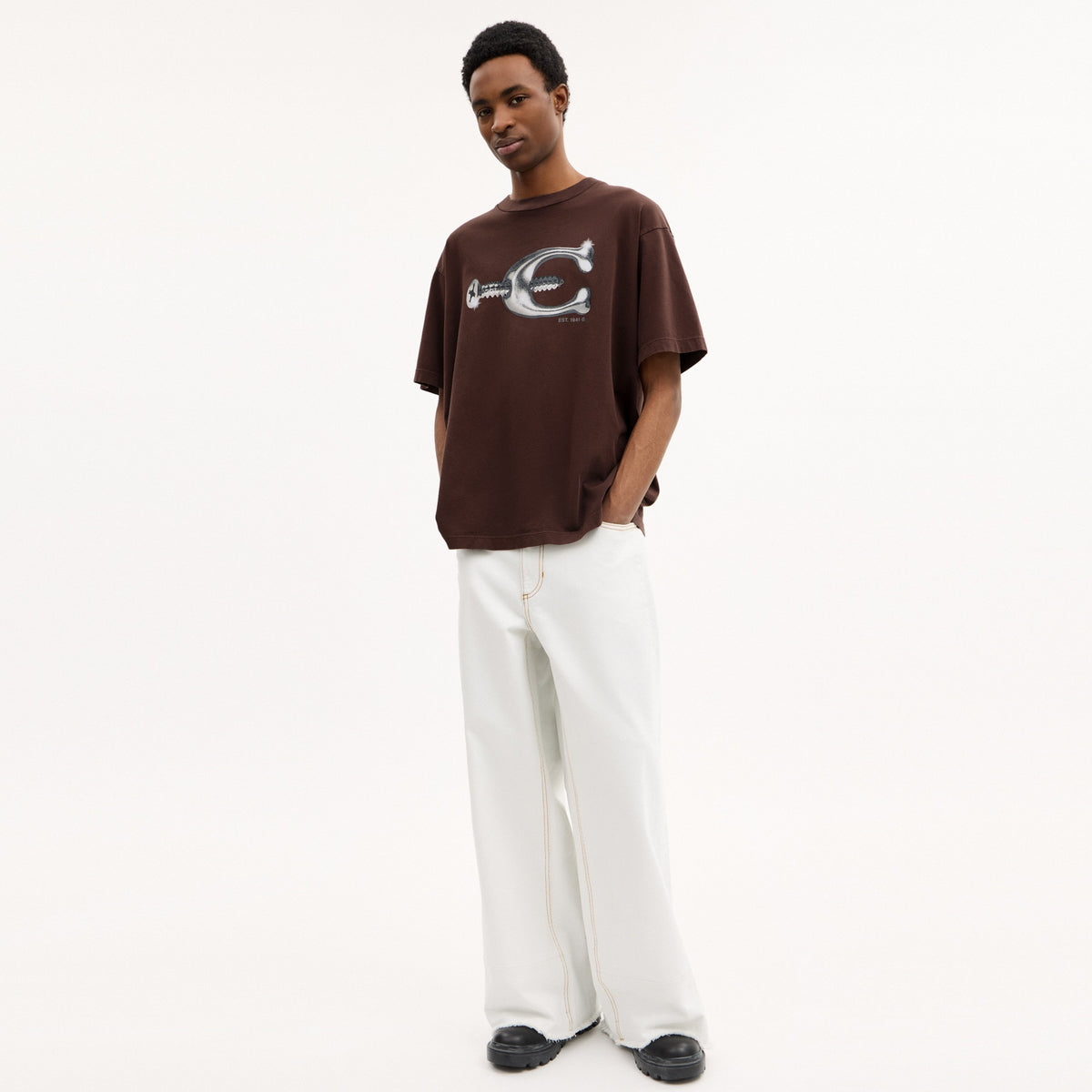 Hardware Relaxed T-Shirt In Organic Cotton