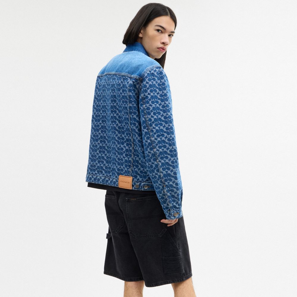 Signature Trucker Jacket In Organic Cotton