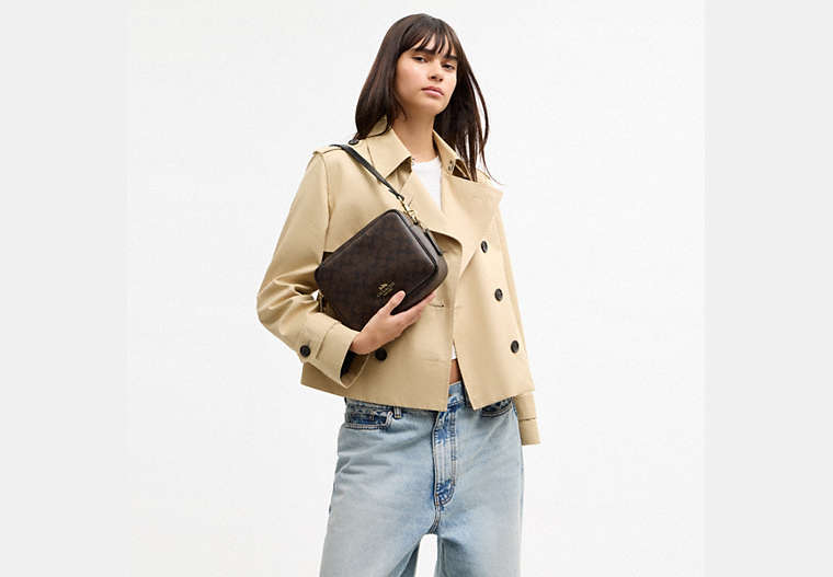 Carey Crossbody Bag In Signature Canvas