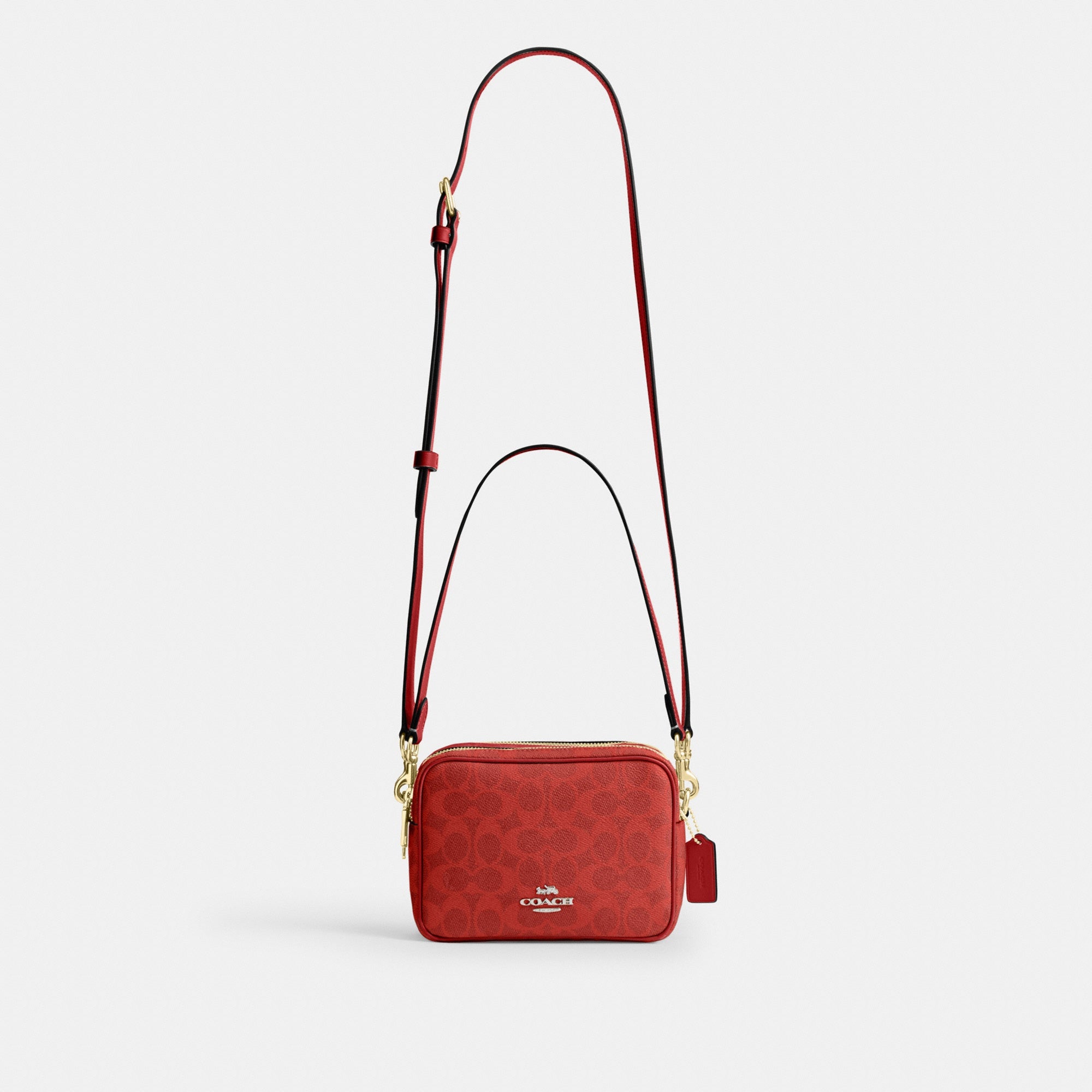 Mini Carey Crossbody Bag In Signature Canvas