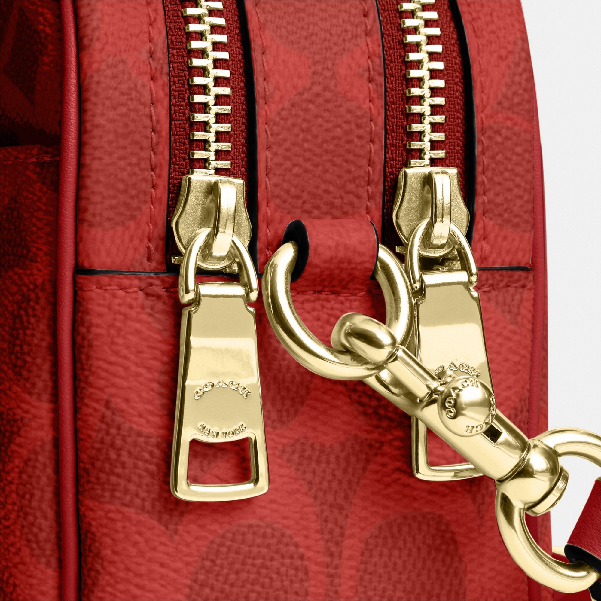 Mini Carey Crossbody Bag In Signature Canvas