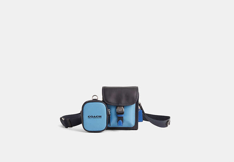 Restored Charter North/South Crossbody With Hybrid Pouch In Colorblock