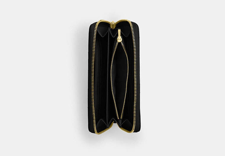 Long Zip Around Wallet With Quilting