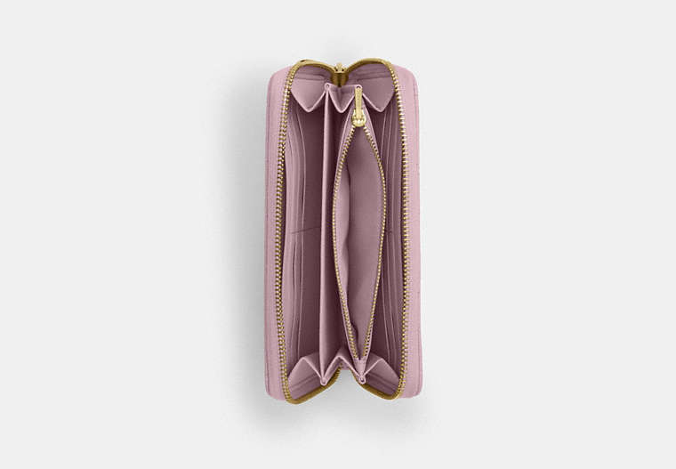 Long Zip Around Wallet With Quilting