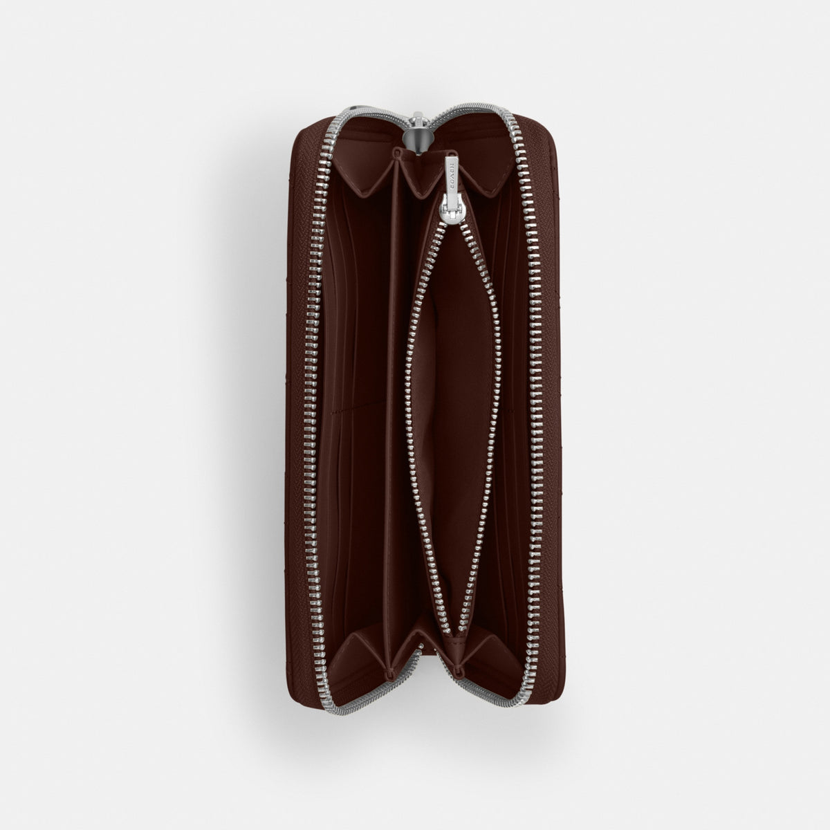 Long Zip Around Wallet With Quilting