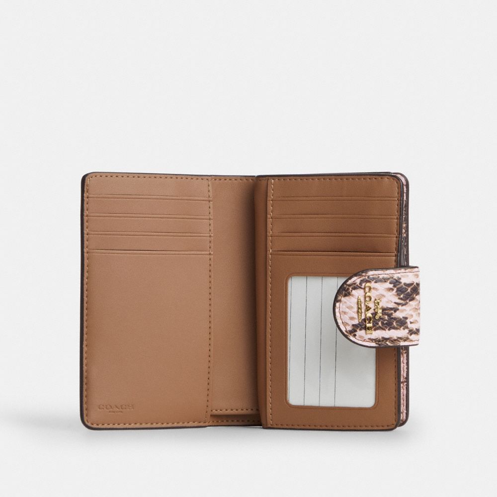 Medium Corner Zip Wallet With Gingham Print