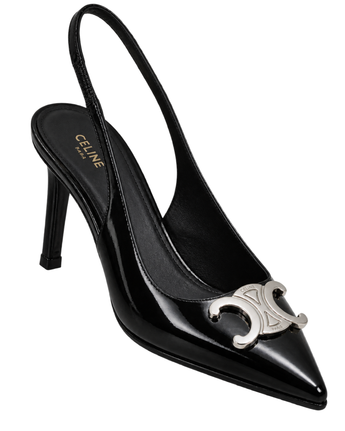 Celine Slingback Alma in Patent Calfskin