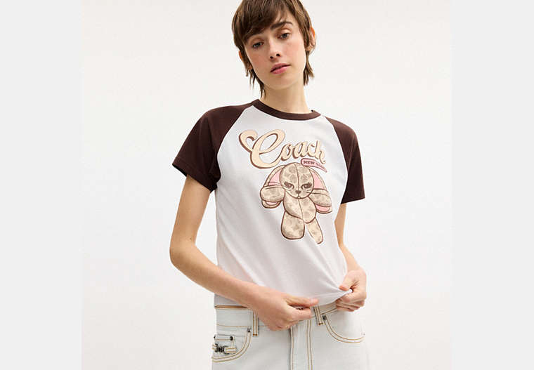 Floppy Stuffie Raglan T-Shirt In Organic Cotton
