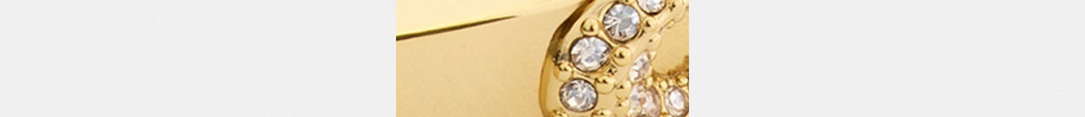 Pavé C Hinged Bangle