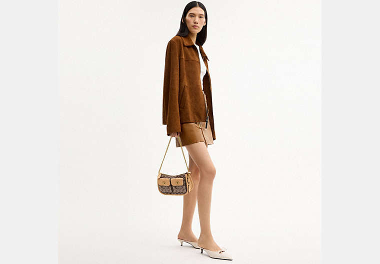 Twin Turnlock Waverly Bag In Signature Jacquard