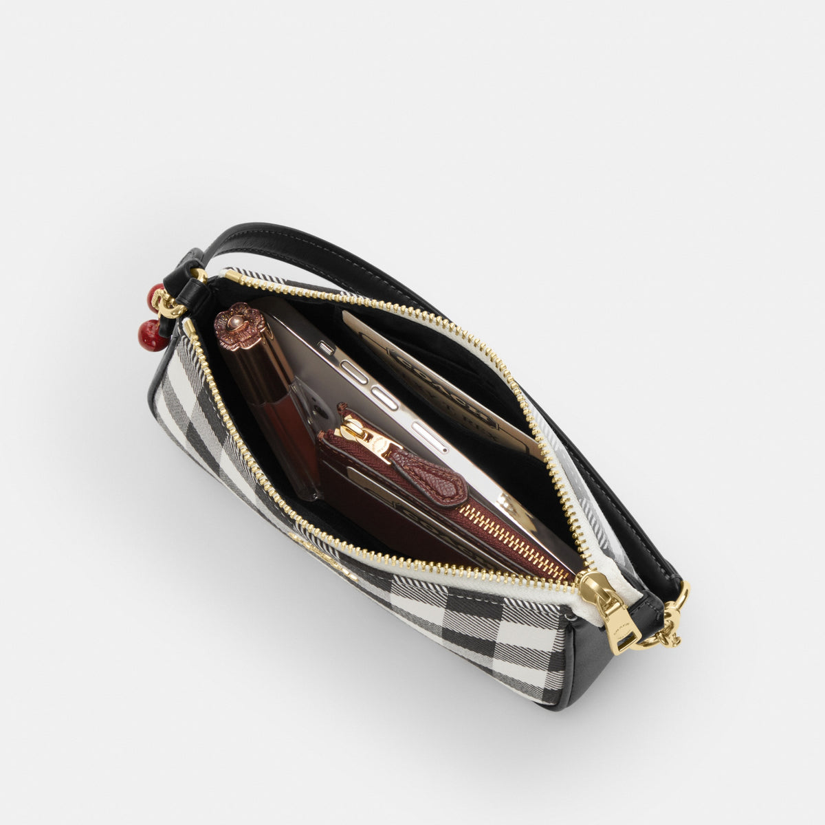 Nolita 19 With Gingham Print And Charm