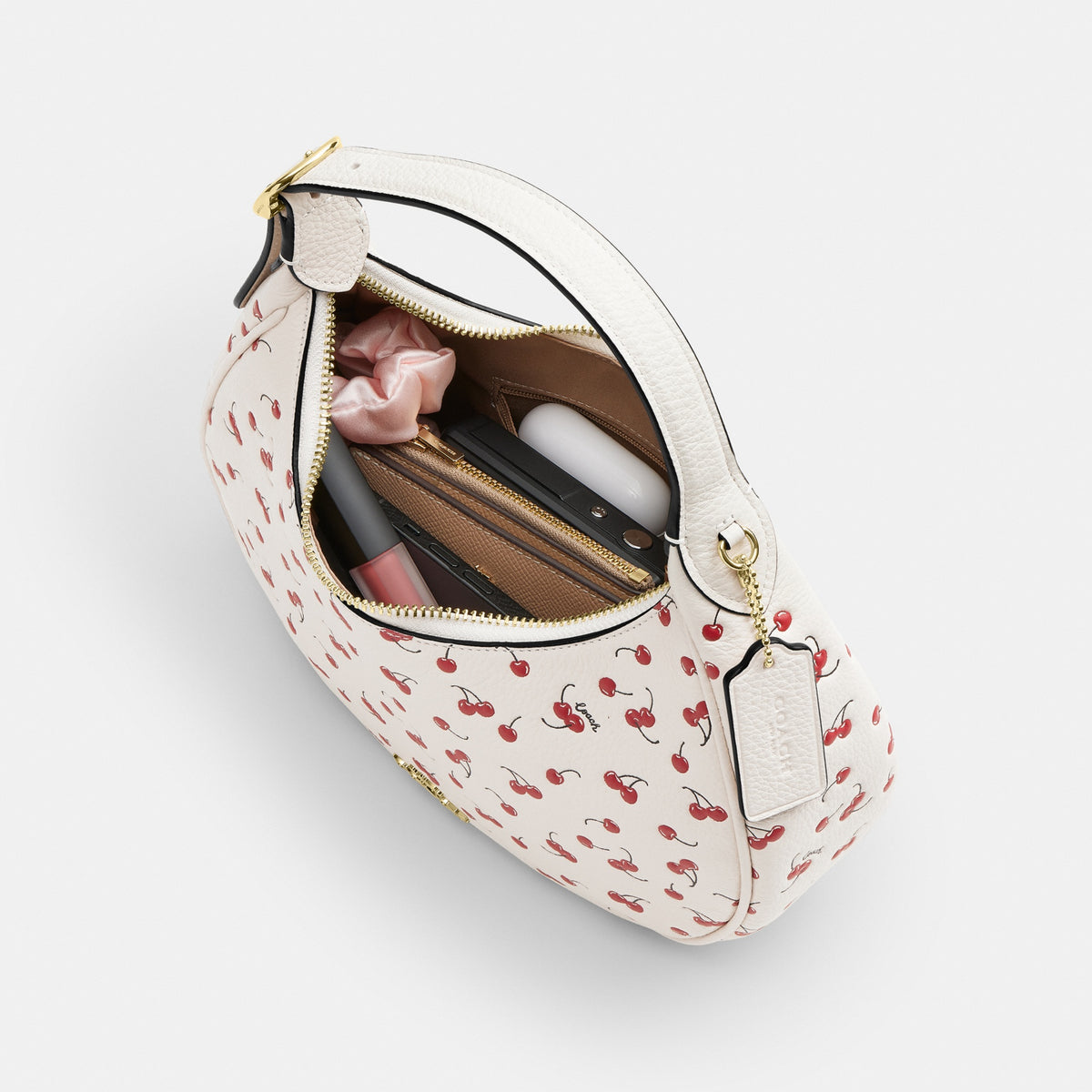 Emily Shoulder Bag With Cherry Print