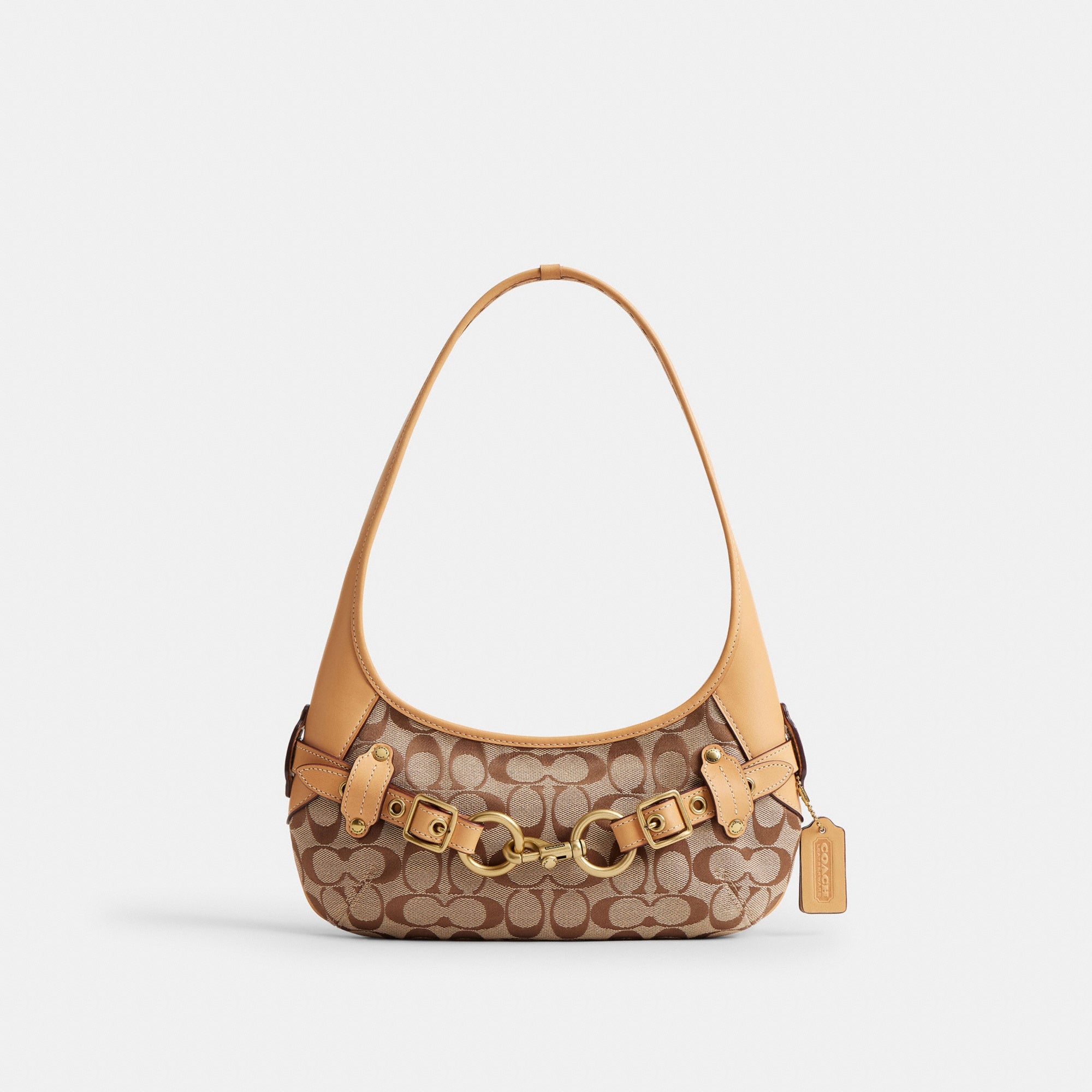Belted Ergo Shoulder Bag 26 In Signature Jacquard