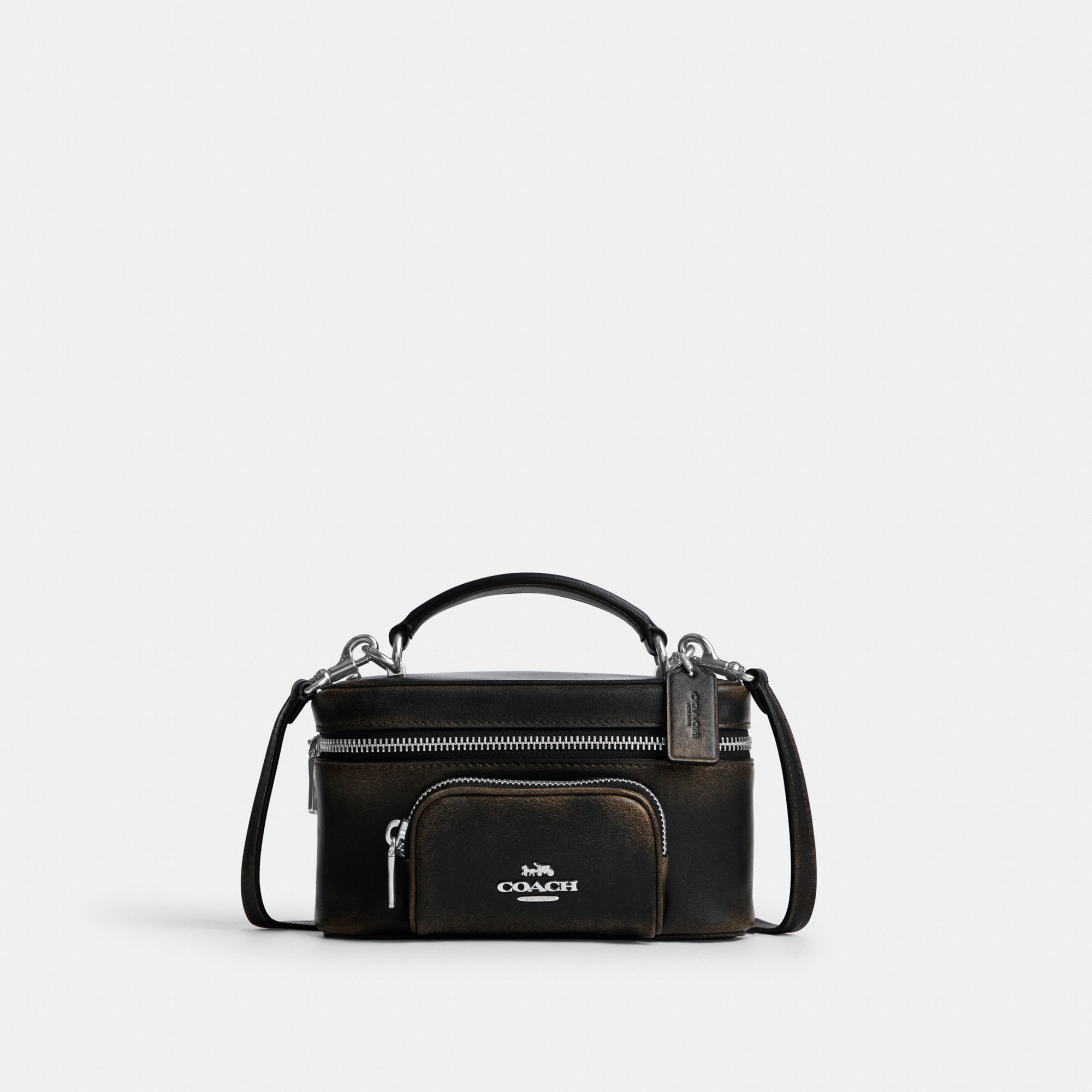 Rainer Crossbody Bag 18 With Pocket In Loved Leather