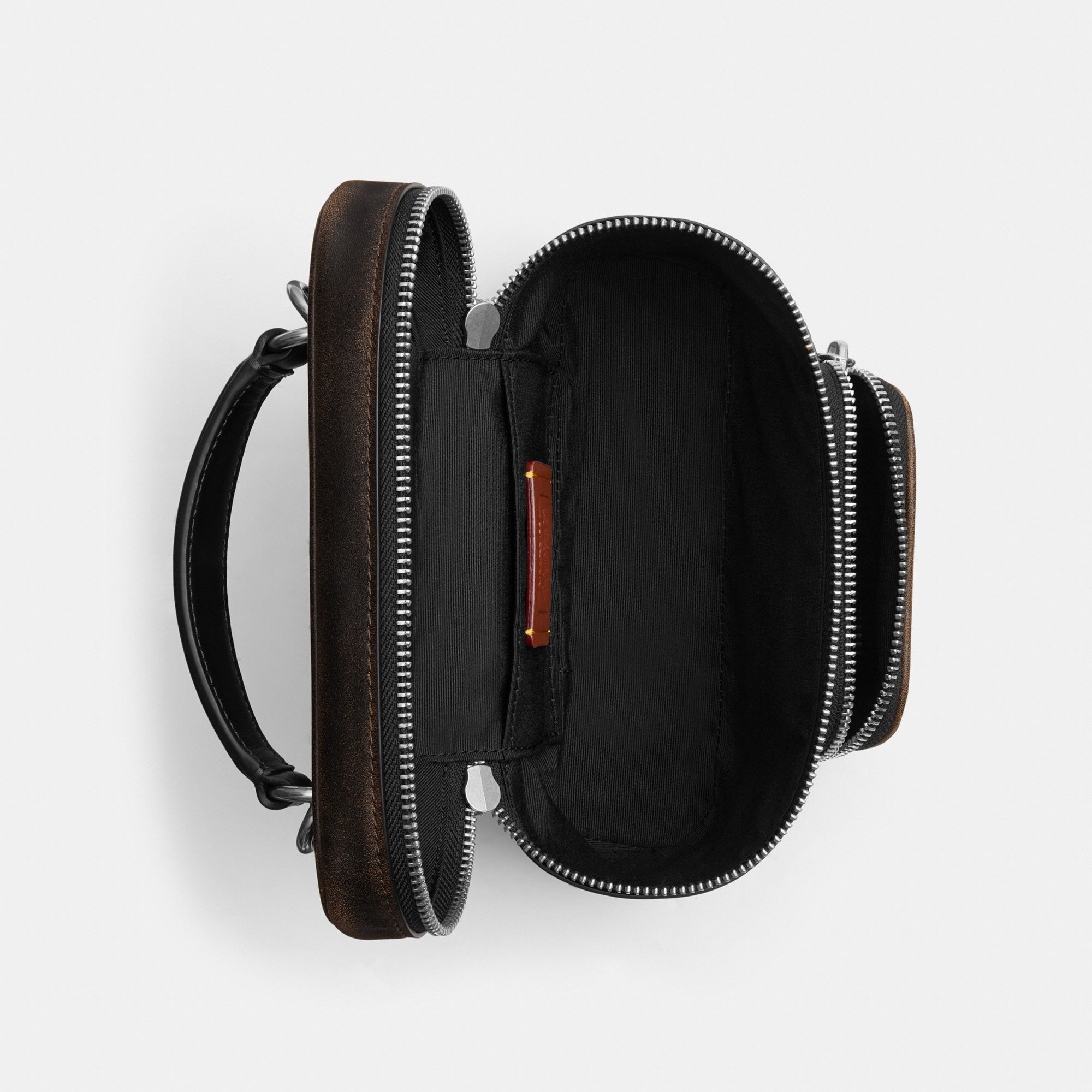 Rainer Crossbody Bag 18 With Pocket In Loved Leather
