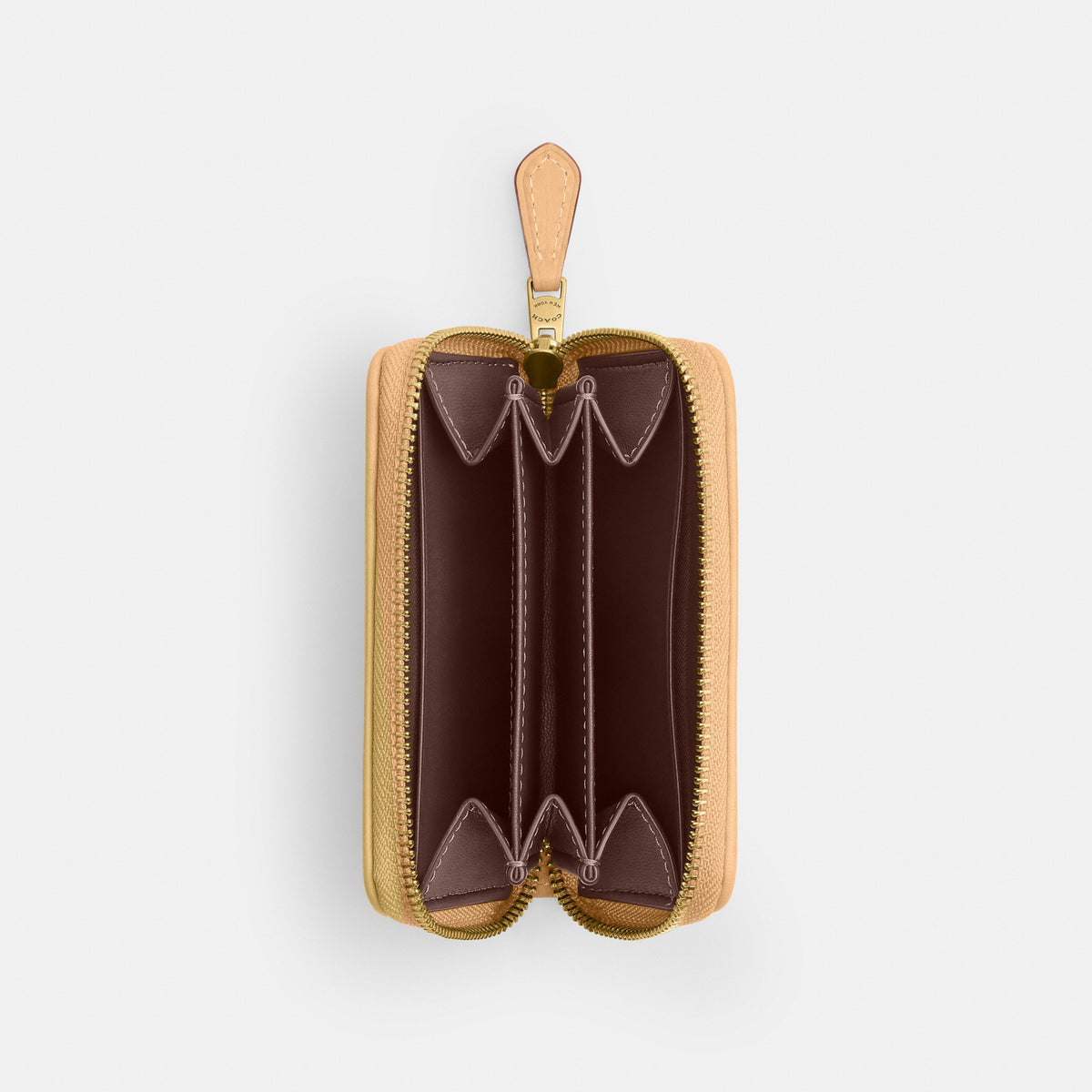 Essential Small Zip Around Card Case In Signature Jacquard