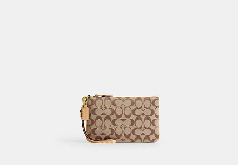 Essential Small Wristlet In Signature Jacquard